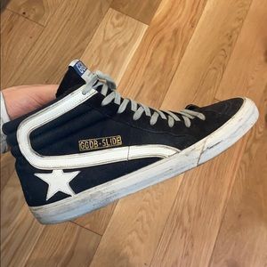 Men’s Navy Golden Goose High Tops